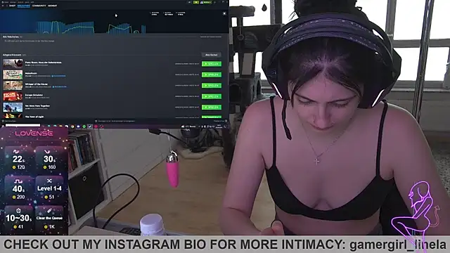 Gamergirl-Linela online show from 23, 9, 2025