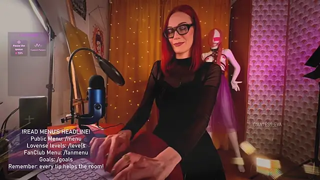 Snapshot of Giantess_Eva chatting on 29, 5, 2026 Giantess Eva online show from 29, 5, 2026