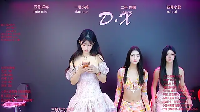 Snapshot of DX-003 chatting on 2, 12, 2025 DX-003 online show from 2, 12, 2025