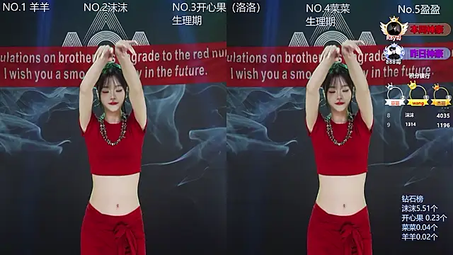 Snapshot of __AOA__ chatting on 8, 2, 2026 AOA online show from 8, 2, 2026