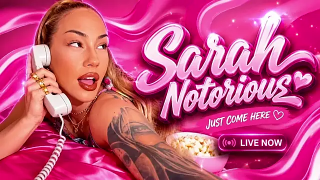 Snapshot of SarahNotorious chatting on 30, 7, 2026 SarahNotorious online show from 30, 7, 2026