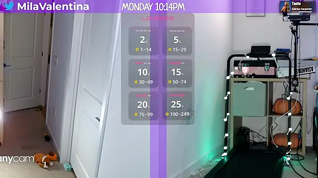 MilaValentina online show from 28, 1, 2025