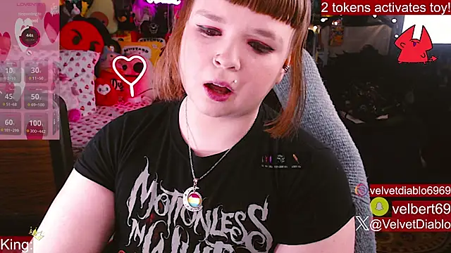 VelvetDiablo online show from 18, 2, 2026