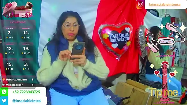 LaInsaciableIntensa online show from 19, 2, 2025