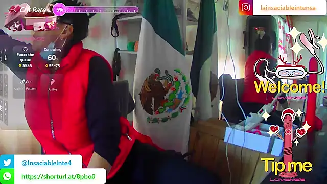 LaInsaciableIntensa online show from 23, 2, 2025