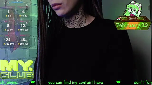 Witch Emma online show from 19, 2, 2026