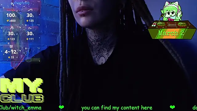 Witch Emma online show from 2, 3, 2026