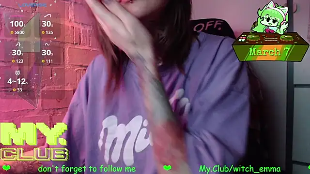 Witch Emma online show from 7, 3, 2026