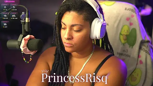 Snapshot of PrincessRisq chatting on 18, 10, 2025 PrincessRisq online show from 18, 10, 2025